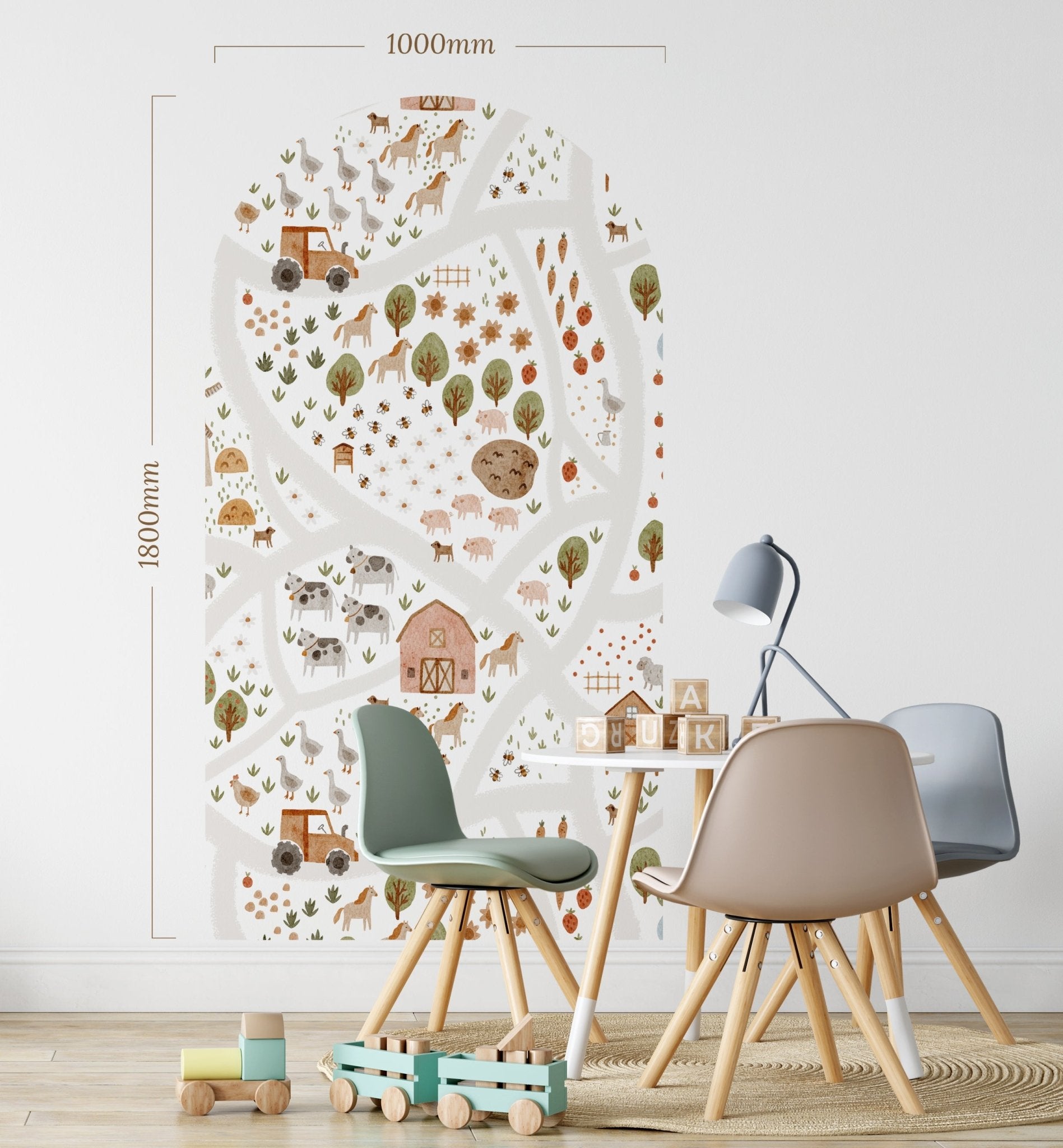 Meadow Lane Farm — Arch Wall Decal (Arch Wall Decal) — removable wall decal by Tiny Tale Prints