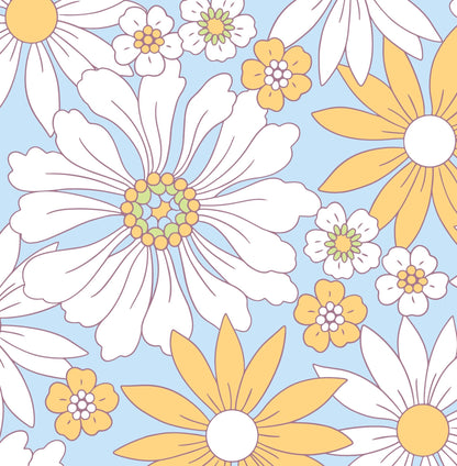 Ocean Petal Arch — Floral Wall Decal (Arch Wall Decal) — removable wall decal by Tiny Tale Prints