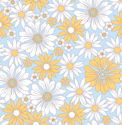 Ocean Petal Arch — Floral Wall Decal (Arch Wall Decal) — removable wall decal by Tiny Tale Prints