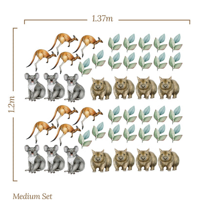 Outback Animal Friends — Wall Stickers (Home Decor Decals) — removable wall decal by Tiny Tale Prints