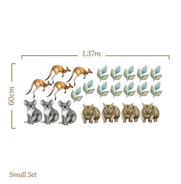 Outback Animal Friends — Wall Stickers (Home Decor Decals) — removable wall decal by Tiny Tale Prints