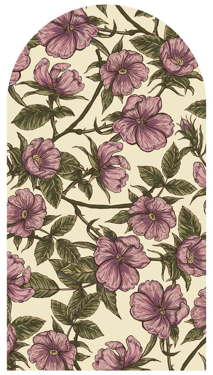 Petal Lace Vines — Arch Wall Decal (Arch Wall Decal) — removable wall decal by Tiny Tale Prints