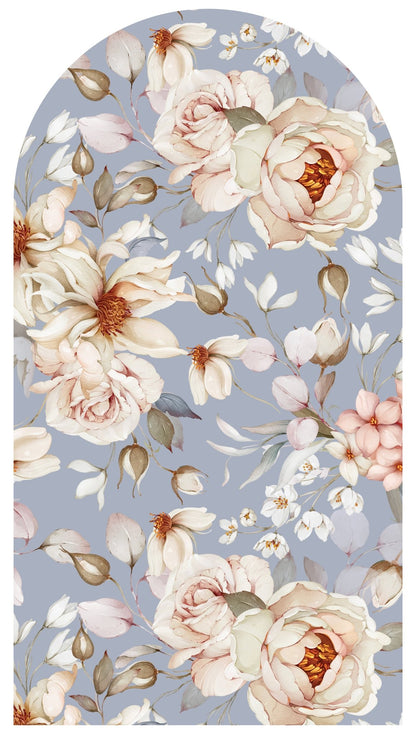 Rosy Blue Daydream — Arch Wall Decal (Arch Wall Decal) — removable wall decal by Tiny Tale Prints