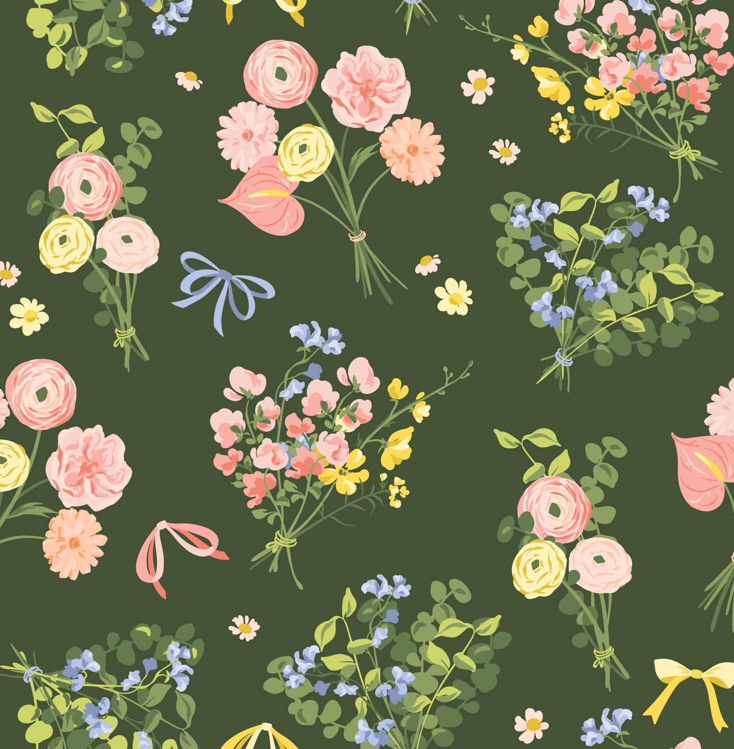 Rosy Sage Parade — Arch Wall Decal (Arch Wall Decal) — removable wall decal by Tiny Tale Prints