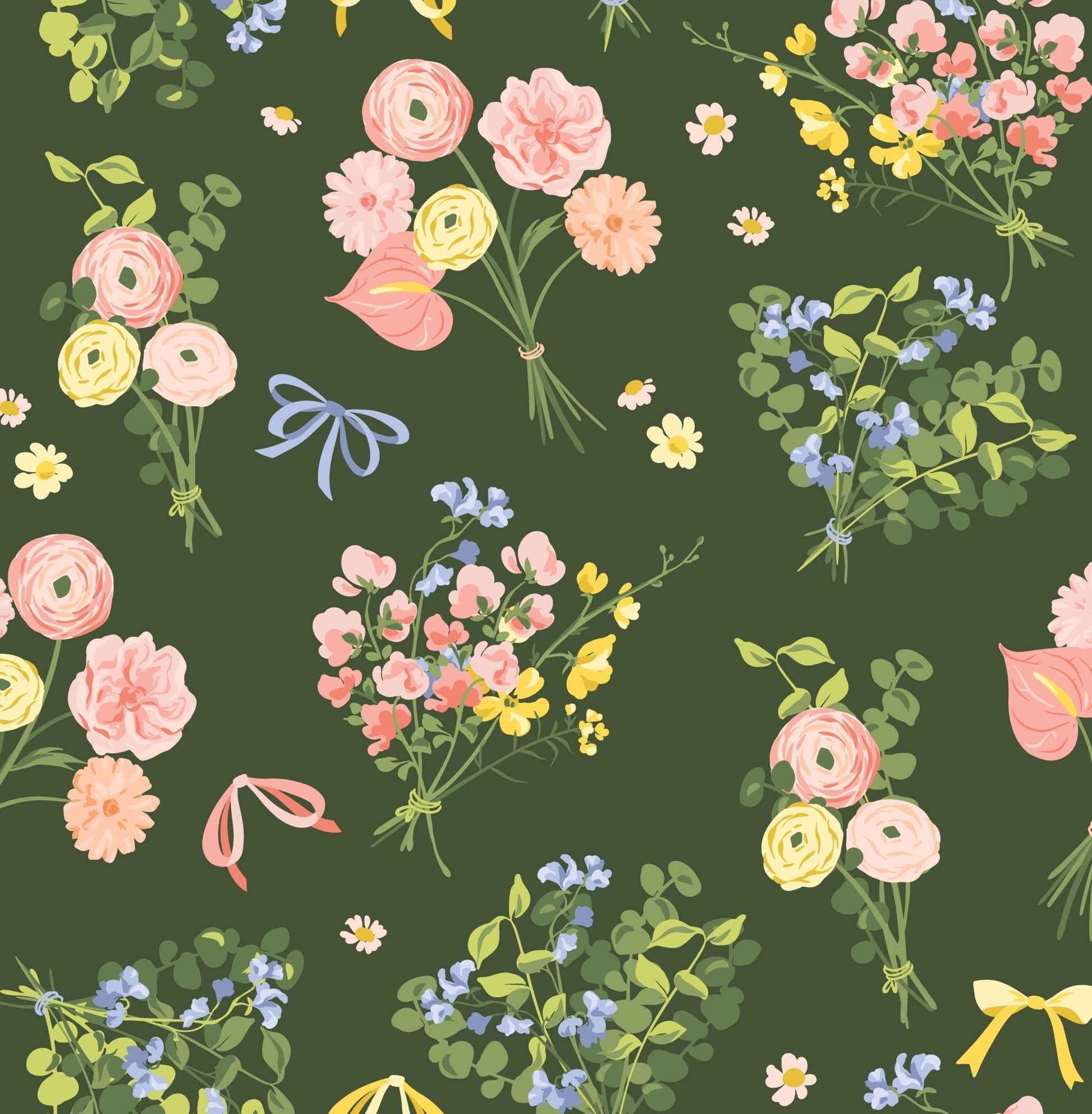 Rosy Sage Parade — Arch Wall Decal (Arch Wall Decal) — removable wall decal by Tiny Tale Prints