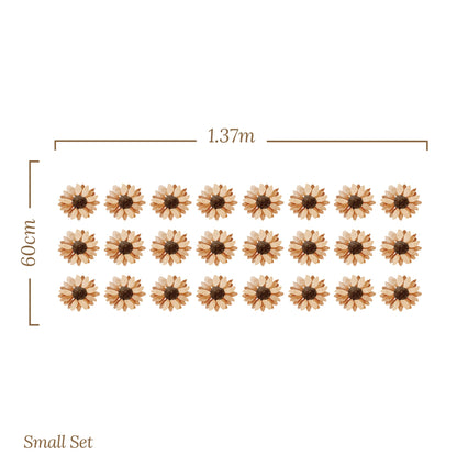Rustic Sunflower Bloom — Wall Decal (Home Decor Decals) — removable wall decal by Tiny Tale Prints