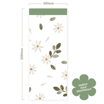 Sage & Ivory Leaf Meadow — Half - Wall Decal (Home Decor Decals) — removable wall decal by Tiny Tale Prints.