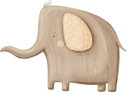 Small Animal Safari Lion Panda Elephant – Wall Decal (Home Decor Decals) — removable wall decal by Tiny Tale Prints