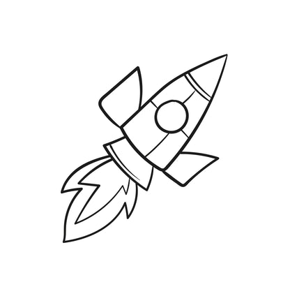 Small Astronaut Planets — Wall Stickers (Home Decor Decals) — removable wall decal by Tiny Tale Prints