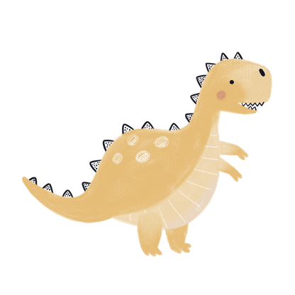 Small Dinosaur Flower Tree – Wall Decal (Home Decor Decals) — removable wall decal by Tiny Tale Prints