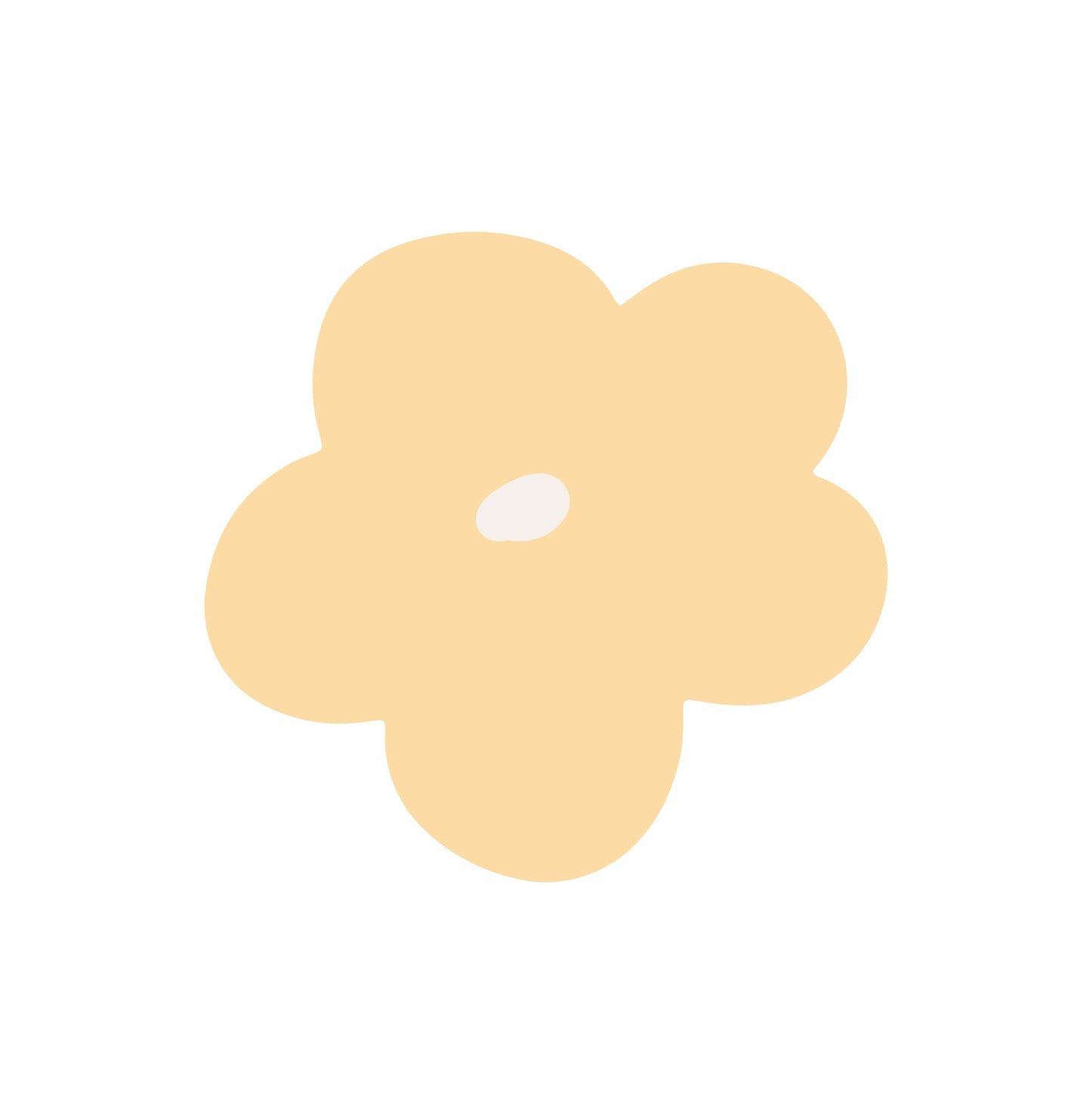 Small Flower Blue Pink Yellow – Wall Decal (Home Decor Decals) — removable wall decal by Tiny Tale Prints