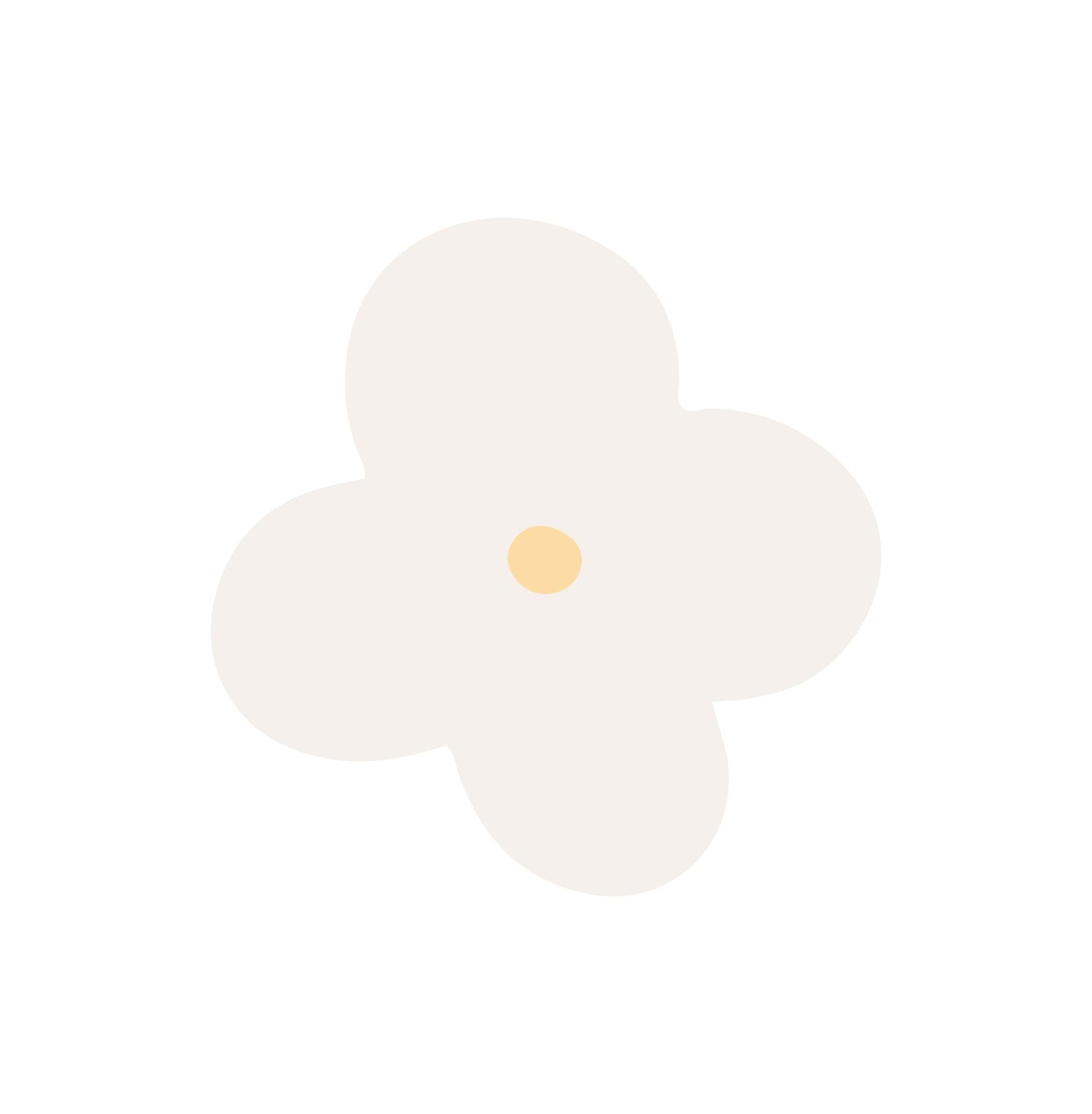 Small Flower Blue Pink Yellow – Wall Decal (Home Decor Decals) — removable wall decal by Tiny Tale Prints