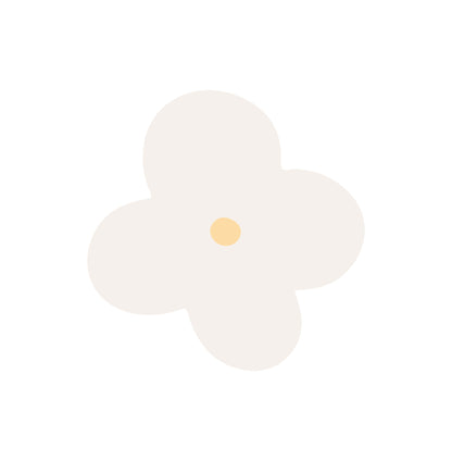 Small Flower Blue Pink Yellow – Wall Decal (Home Decor Decals) — removable wall decal by Tiny Tale Prints