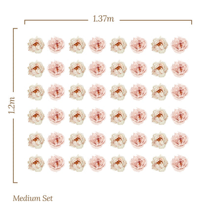 Small Flower Floral Rose – Wall Decal (Home Decor Decals) — removable wall decal by Tiny Tale Prints