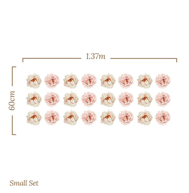 Small Flower Floral Rose – Wall Decal (Home Decor Decals) — removable wall decal by Tiny Tale Prints