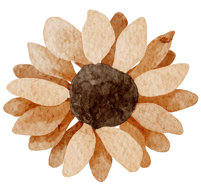 Small Flower Sunflower – Wall Decal (Home Decor Decals) — removable wall decal by Tiny Tale Prints