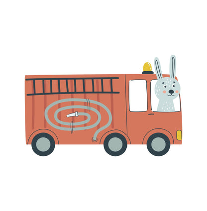 Small Vehicle Truck Animal - Wall Decal () — removable wall decal by Tiny Tale Prints