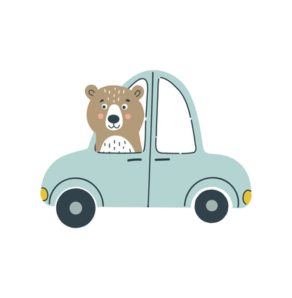 Small Vehicle Truck Animal - Wall Decal () — removable wall decal by Tiny Tale Prints