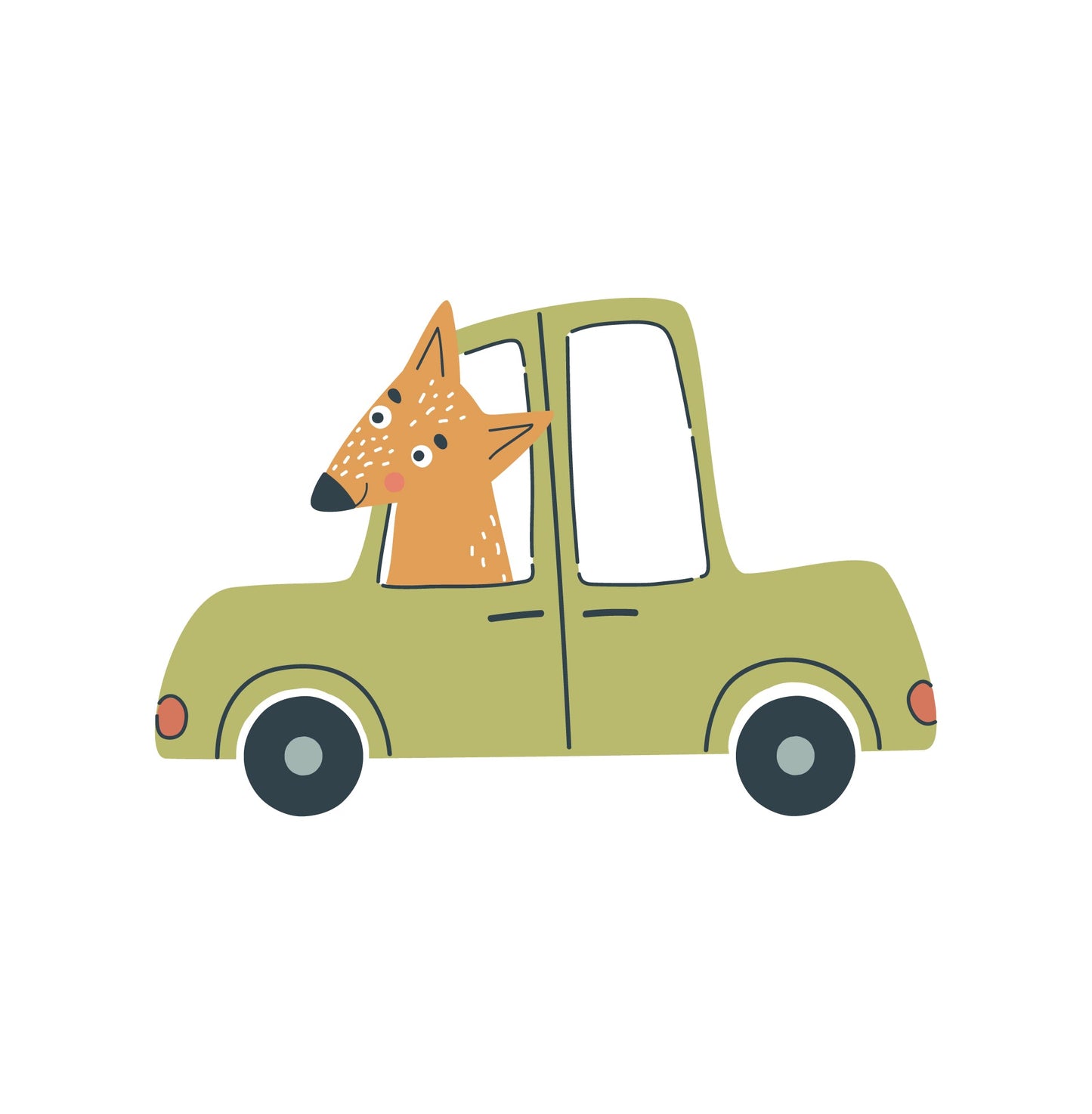 Small Vehicle Truck Animal - Wall Decal () — removable wall decal by Tiny Tale Prints