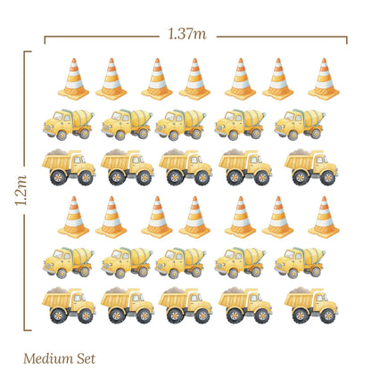 Small Vehicle Truck Cone () — removable wall decal by Tiny Tale Prints