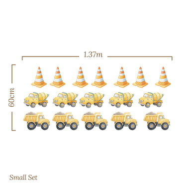 Small Vehicle Truck Cone () — removable wall decal by Tiny Tale Prints