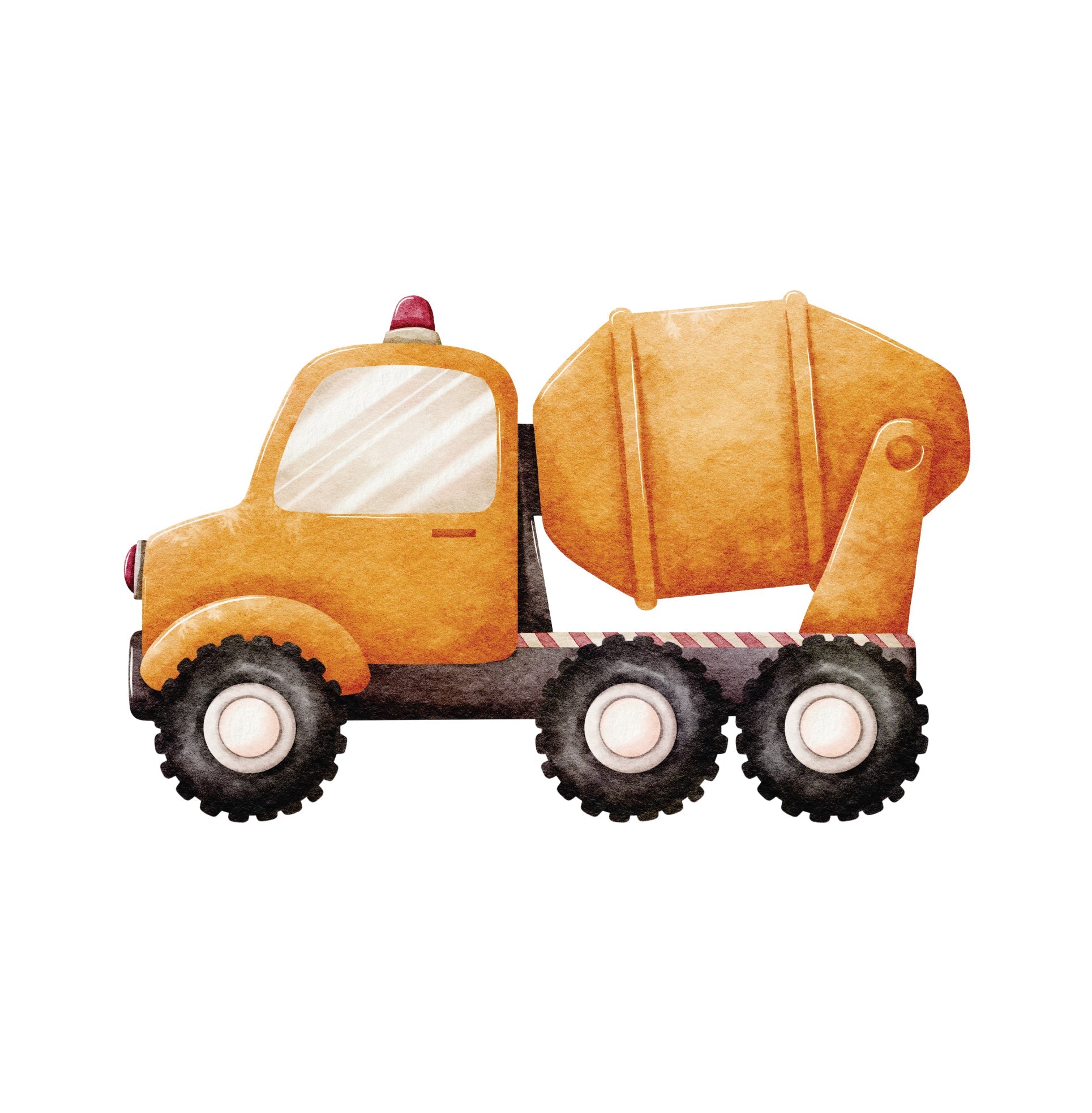Small Vehicle Truck Tree Cone Cloud () — removable wall decal by Tiny Tale Prints