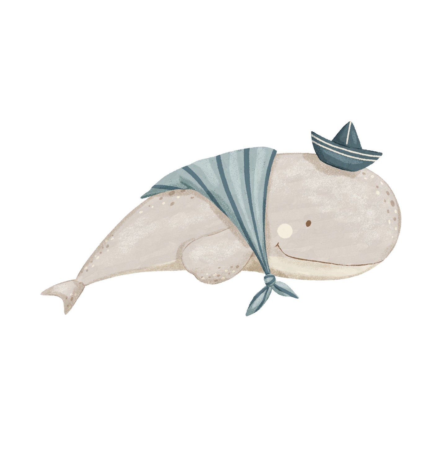 Small Whale Starfish (Home Decor Decals) — removable wall decal by Tiny Tale Prints