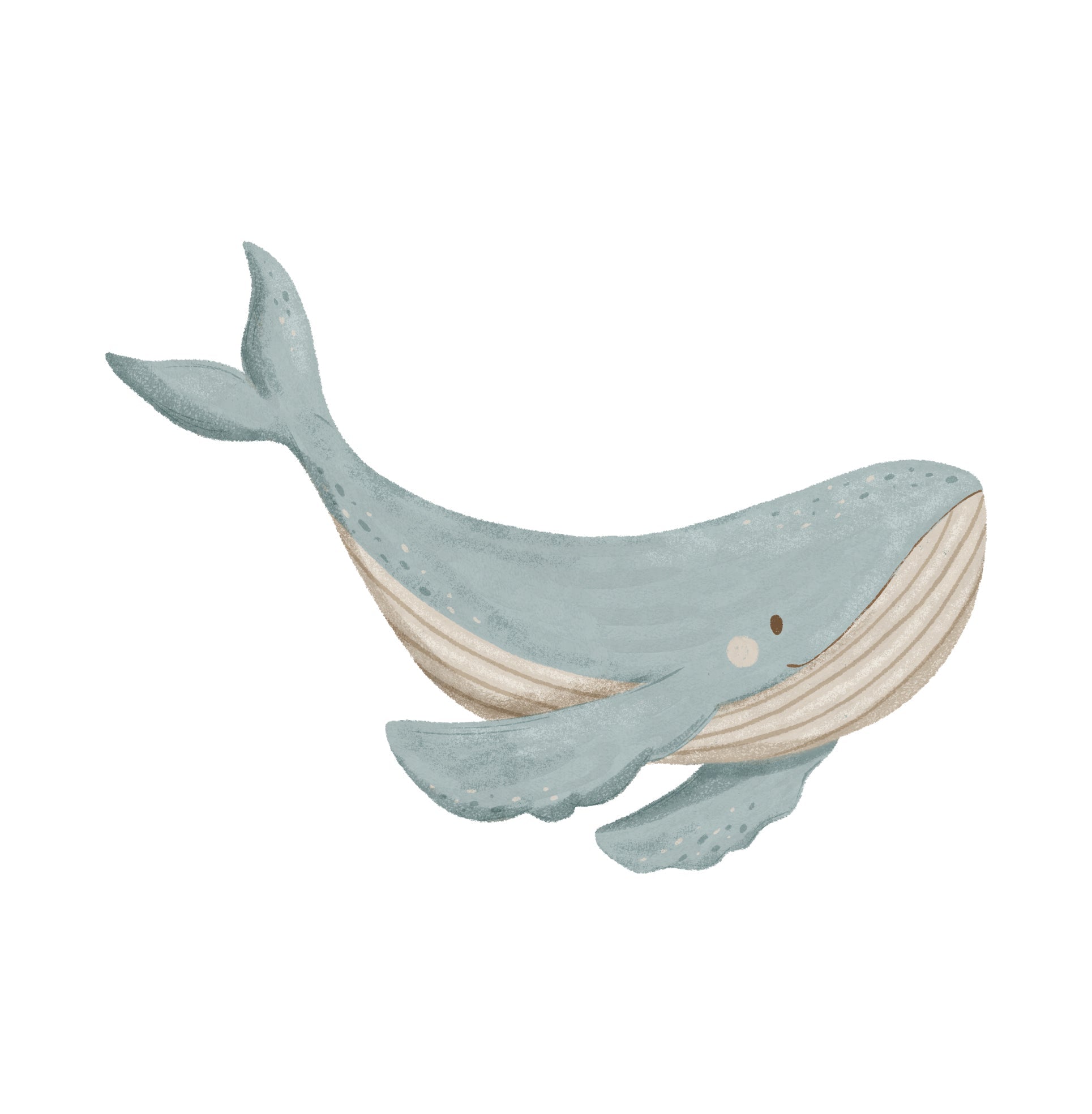 Small Whale Starfish (Home Decor Decals) — removable wall decal by Tiny Tale Prints