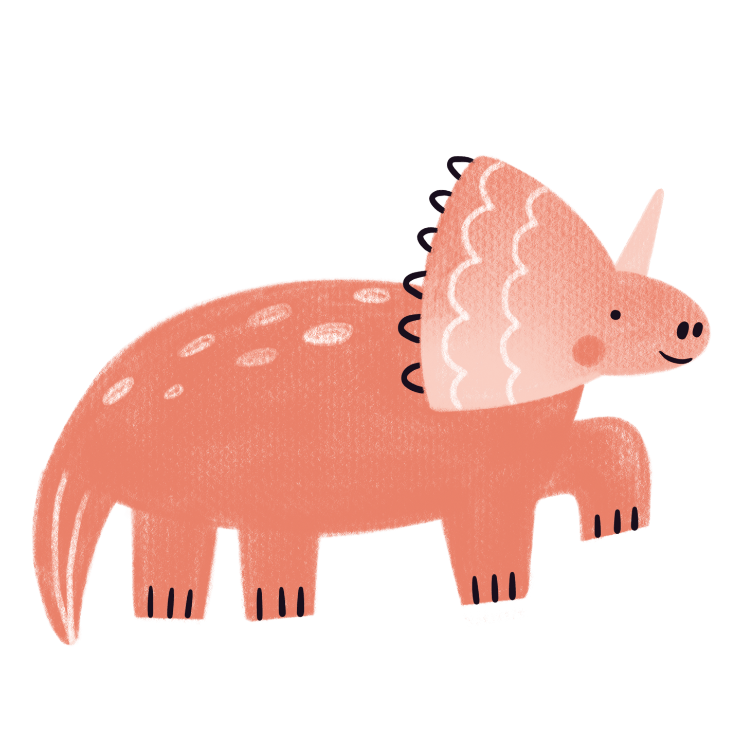 Triceratops – Wall Decal (Home Decor Decals) — removable wall decal by Tiny Tale Prints