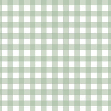 Soft Gingham Green — Half Wall Decal (Home Decor Decals) — removable wall decal by Tiny Tale Prints.