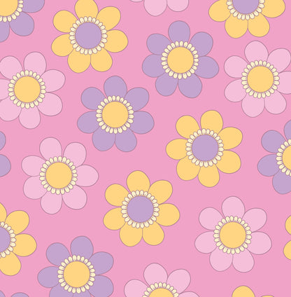 Spring Sherbet Blooms — Arch Wall Decal (Arch Wall Decal) — removable wall decal by Tiny Tale Prints