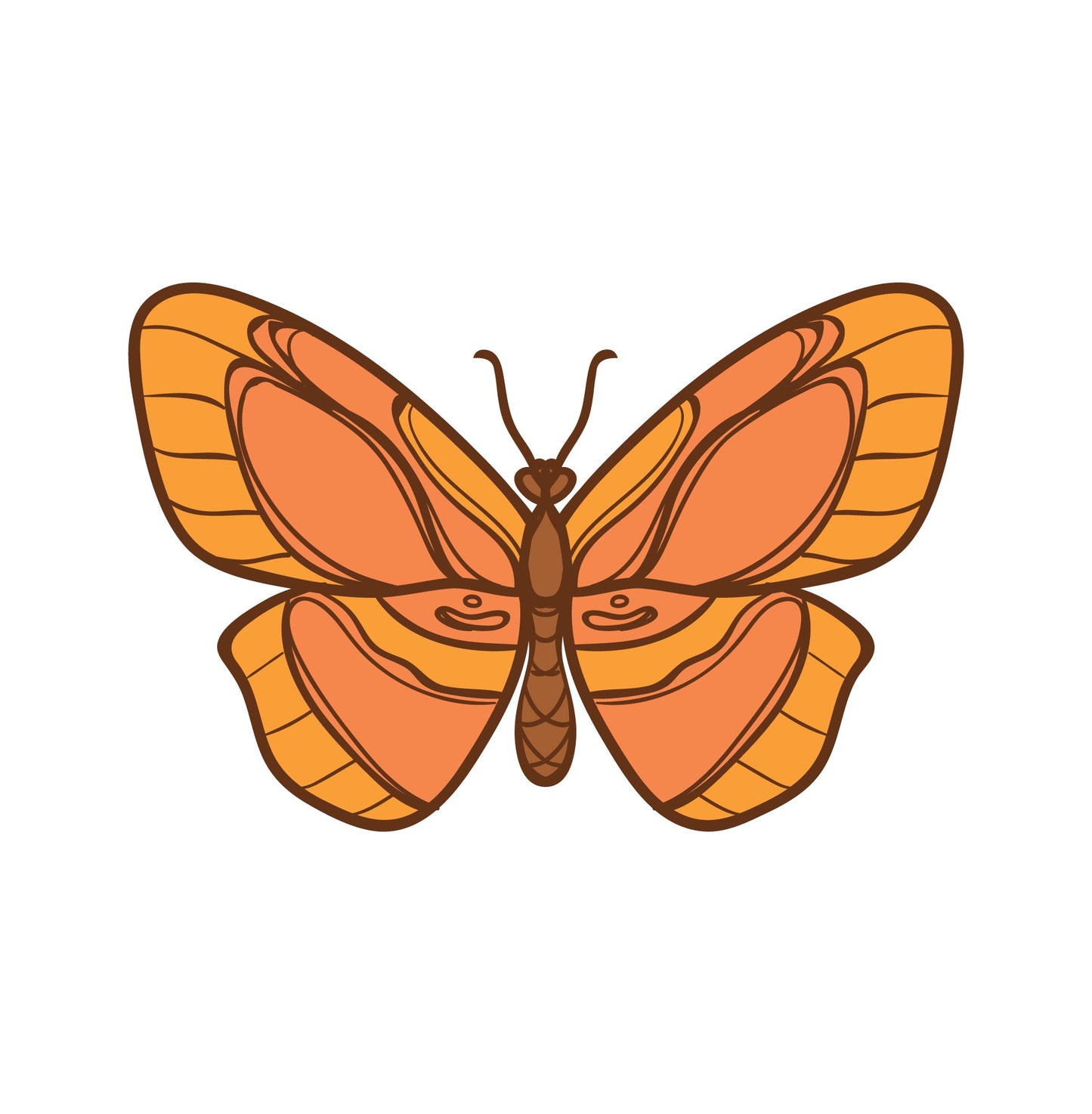 Sunlit Butterfly Garden — Wall Stickers (Home Decor Decals) — removable wall decal by Tiny Tale Prints