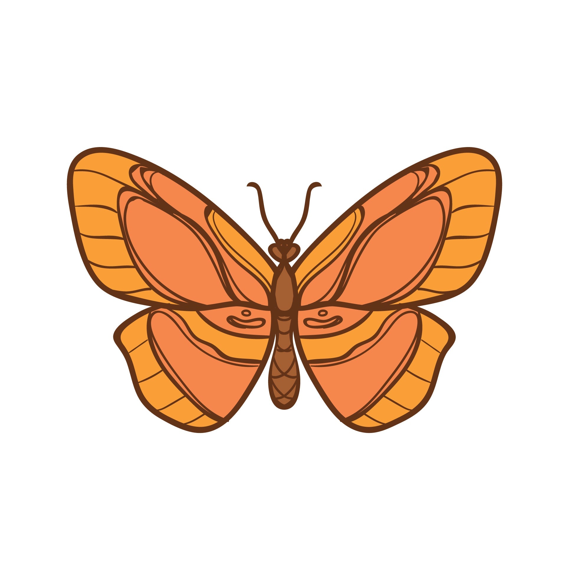 Sunlit Butterfly Garden — Wall Stickers (Home Decor Decals) — removable wall decal by Tiny Tale Prints