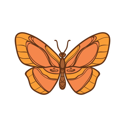 Sunlit Butterfly Garden — Wall Stickers (Home Decor Decals) — removable wall decal by Tiny Tale Prints