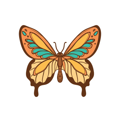 Sunlit Butterfly Garden — Wall Stickers (Home Decor Decals) — removable wall decal by Tiny Tale Prints