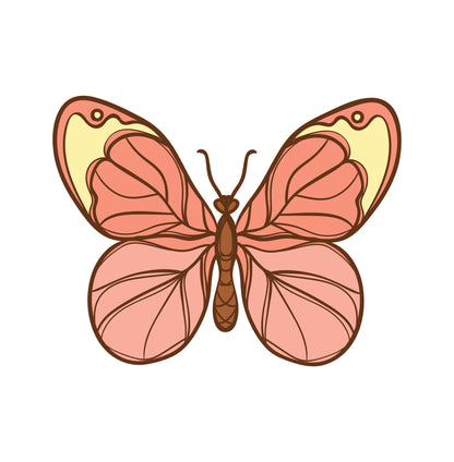 Sunlit Butterfly Garden — Wall Stickers (Home Decor Decals) — removable wall decal by Tiny Tale Prints