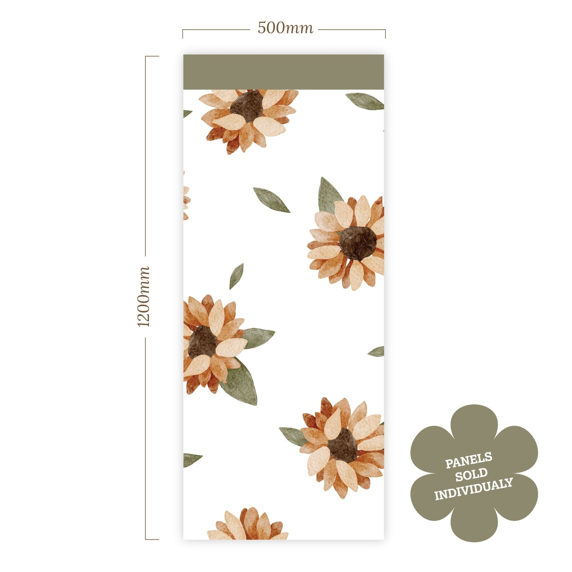 Sunny Bloom Half - Wall — Wall Decal (Half - Wall Decal) — removable wall decal by Tiny Tale Prints