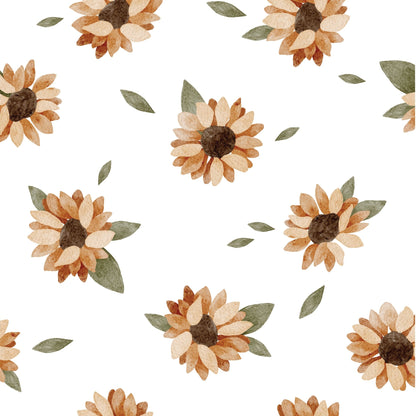 Sunny Bloom Half - Wall — Wall Decal (Half - Wall Decal) — removable wall decal by Tiny Tale Prints