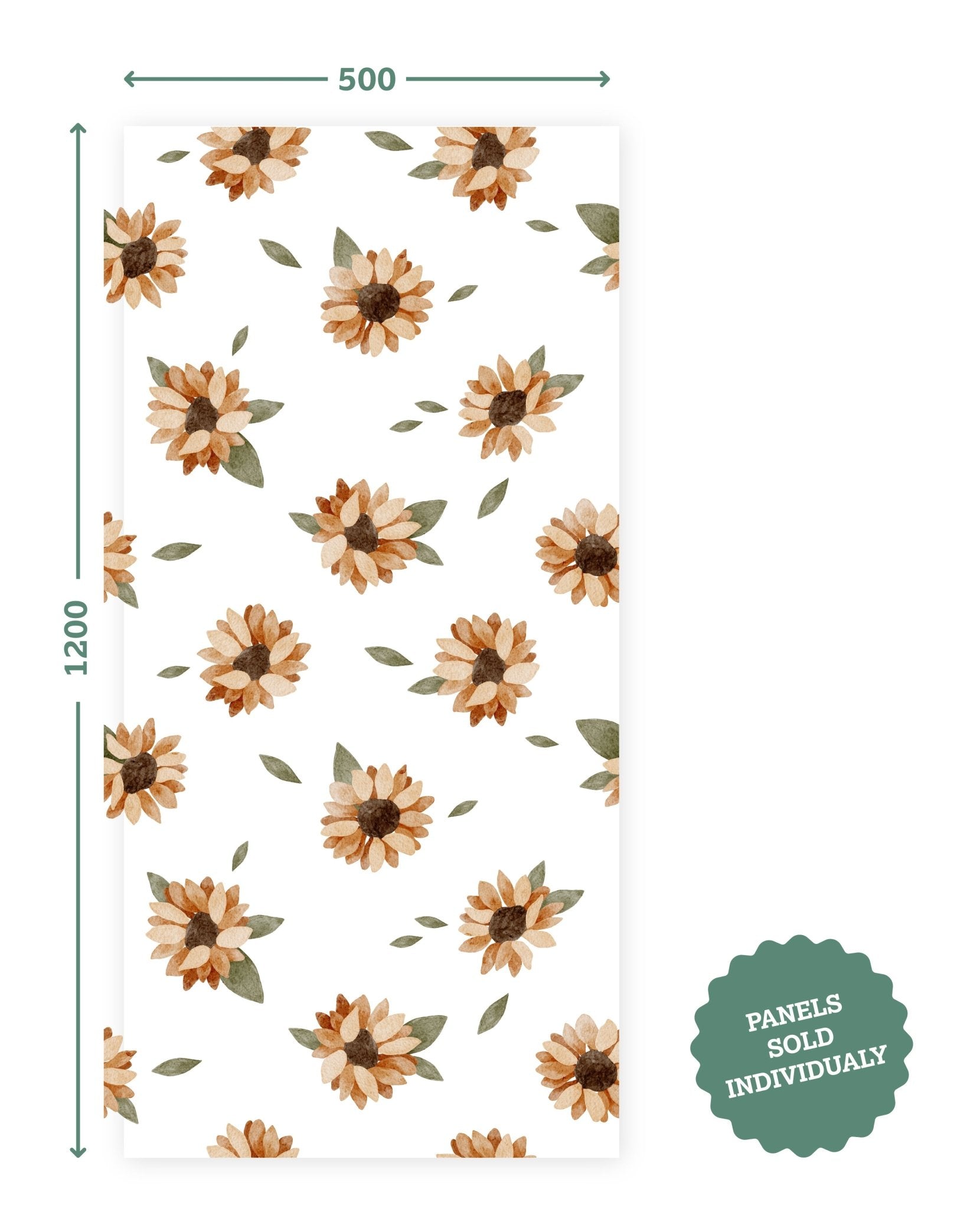 Sunny Daisy Meadow — Half - Wall Decal (Half - Wall Decal) — removable wall decal by Tiny Tale Prints