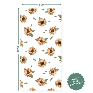 Sunny Daisy Meadow — Half - Wall Decal (Home Decor Decals) — removable wall decal by Tiny Tale Prints.
