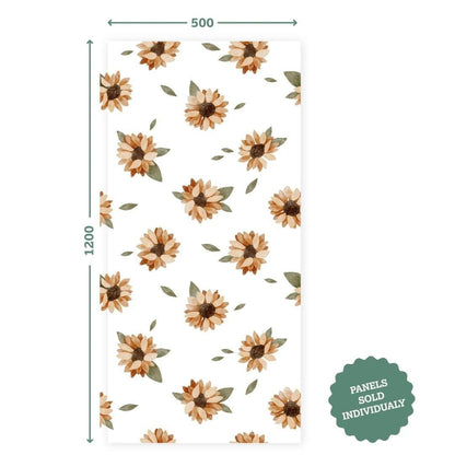 Sunny Daisy Meadow — Half - Wall Decal (Home Decor Decals) — removable wall decal by Tiny Tale Prints.