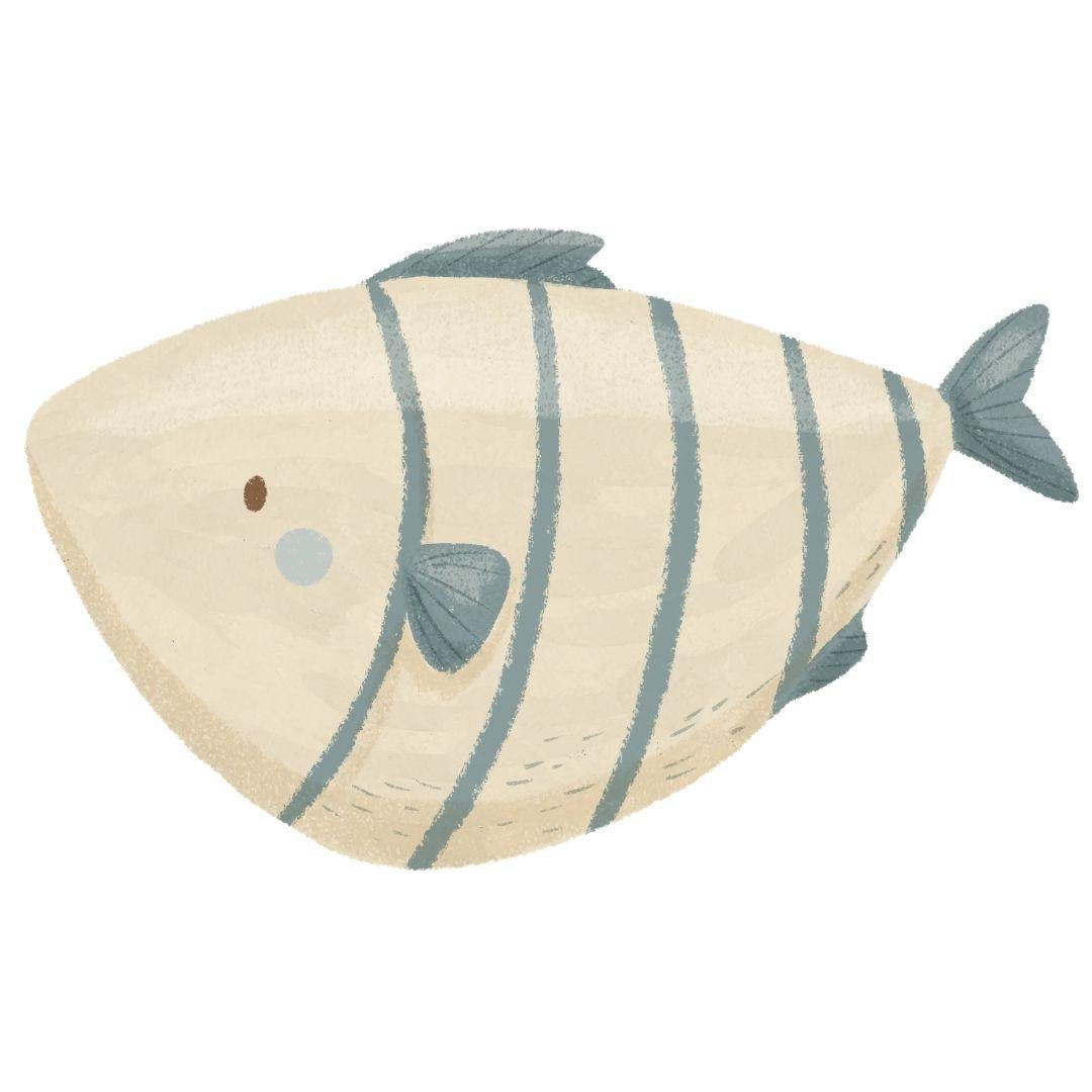 Whale & Turtle Ocean Friends — Wall Decal (Home Decor Decals) — removable wall decal by Tiny Tale Prints.