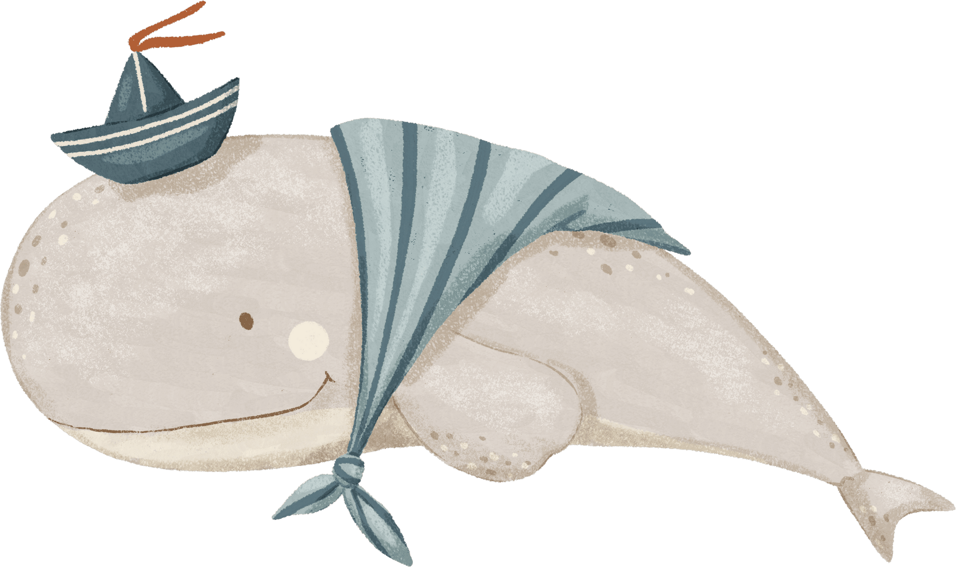 Whale & Turtle Ocean Friends — Wall Decal (Home Decor Decals) — removable wall decal by Tiny Tale Prints